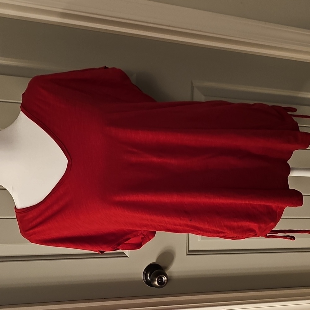 Red v neck cato active tshirt size 18/20W